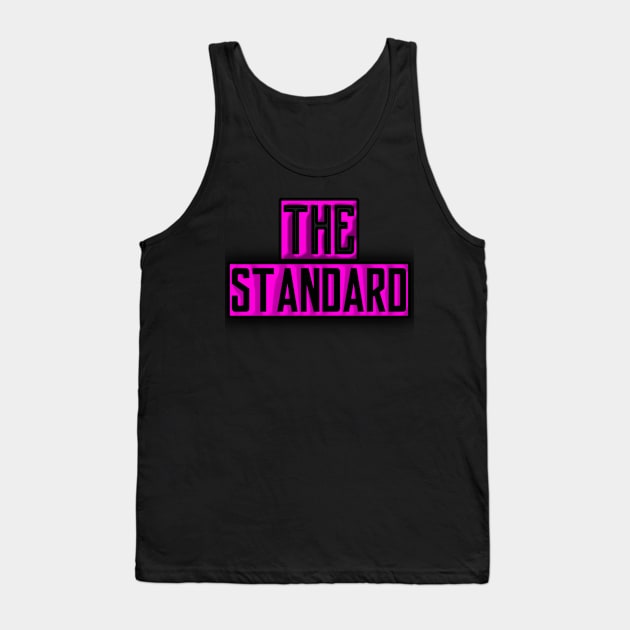 PINK & BLACK LOGO Tank Top by THE STANDARD